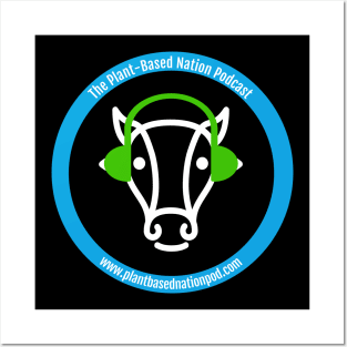 Plant-Based Nation Podcast Logo with Website Posters and Art